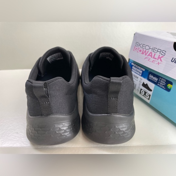Skechers GO WALK FLEX Walking Running Casual Shoes Women Sz 9.5 Black New w/ Box - Picture 6 of 12